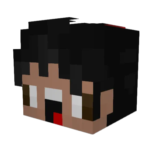 fillanzo Minecraft avatar head, 3D render