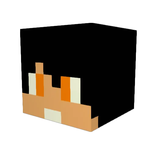 filleman7 Minecraft avatar head, 3D render