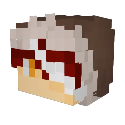 filler__ Minecraft avatar head, 3D render