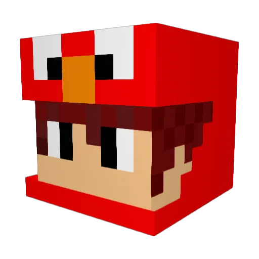 filmes Minecraft avatar head, 3D render