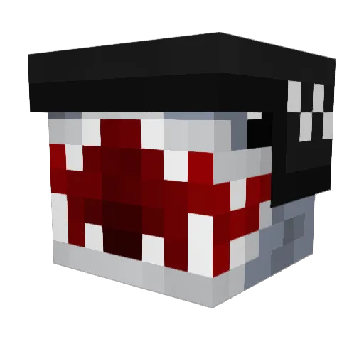 filtershark Minecraft avatar head, 3D render