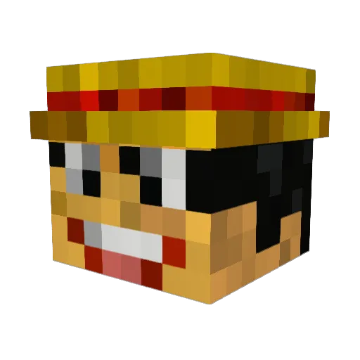 filtheo Minecraft avatar head, 3D render