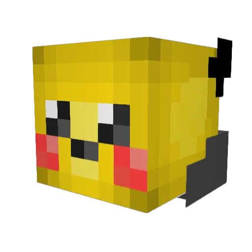 filthychips Minecraft avatar head, 3D render