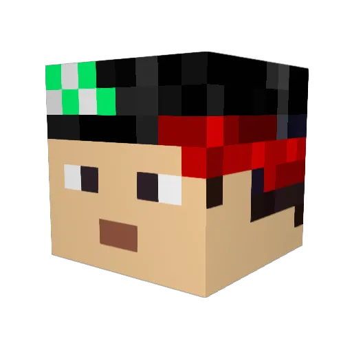 filuris12 Minecraft avatar head, 3D render