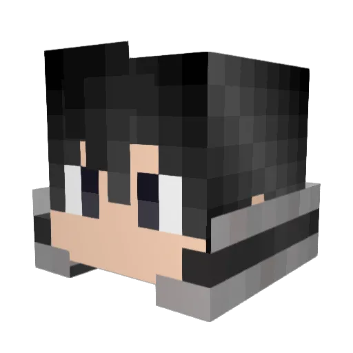 finaH_123 Minecraft avatar head, 3D render