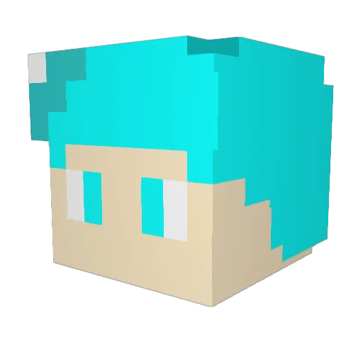 finale6962 Minecraft avatar head, 3D render