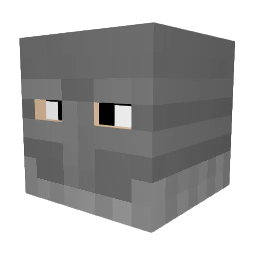 finaleve Minecraft avatar head, 3D render