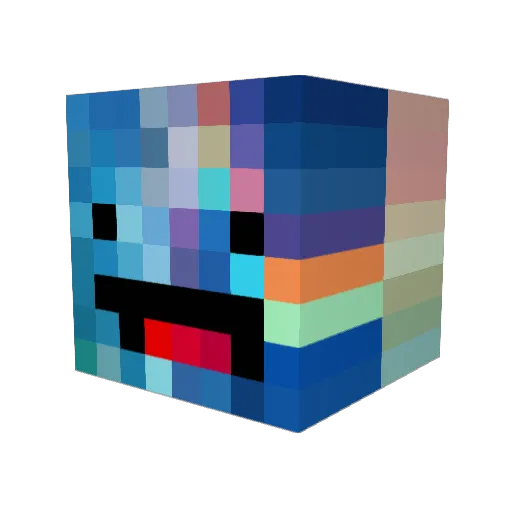 finalfxtidus Minecraft avatar head, 3D render