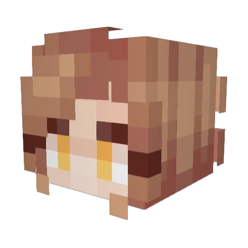 finalsan Minecraft avatar head, 3D render