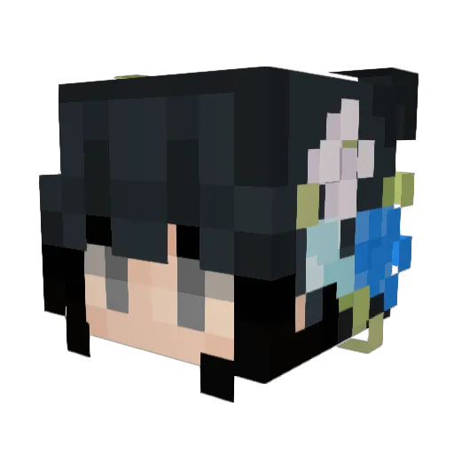 finchy5 Minecraft avatar head, 3D render