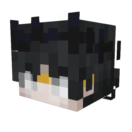 findaheart Minecraft avatar head, 3D render