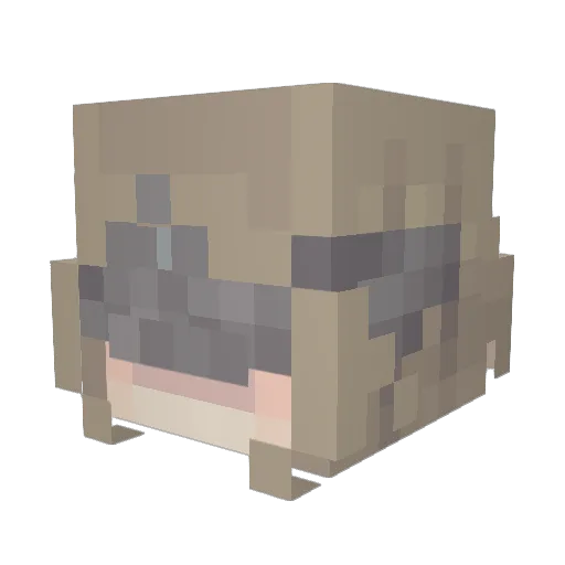 findingyael Minecraft avatar head, 3D render