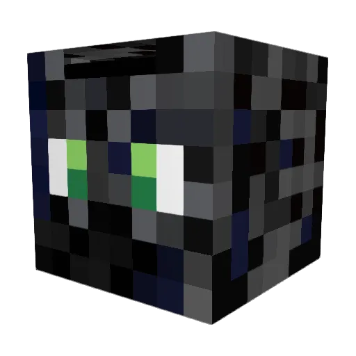 findlife Minecraft avatar head, 3D render