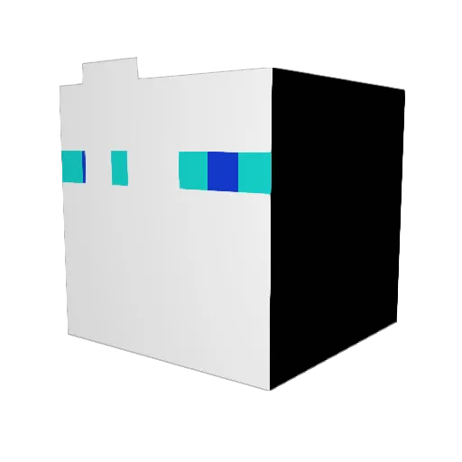 findoolee Minecraft avatar head, 3D render