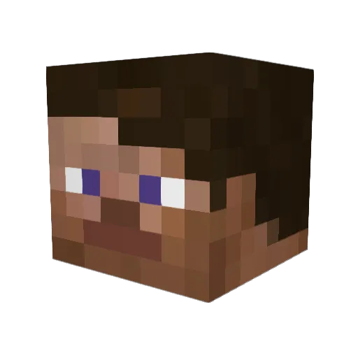 findroxel Minecraft avatar head, 3D render