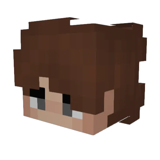 fineecsta Minecraft avatar head, 3D render