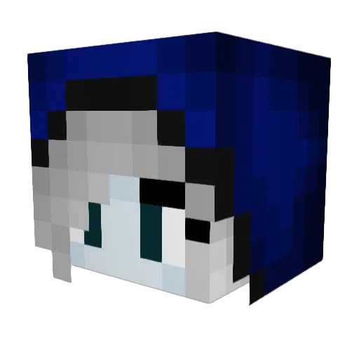 finessellobster Minecraft avatar head, 3D render