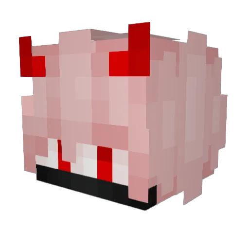 fingfang12 Minecraft avatar head, 3D render