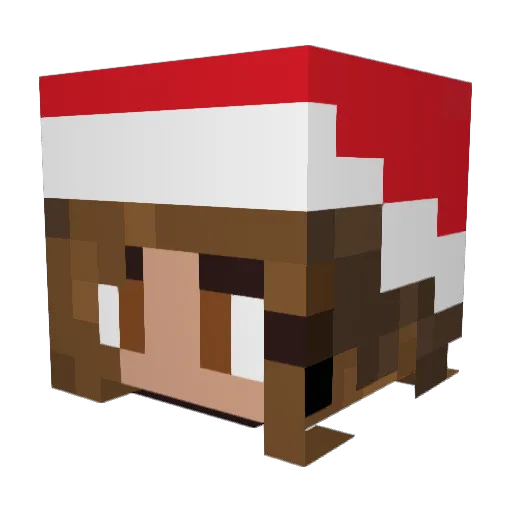 finifee Minecraft avatar head, 3D render