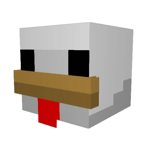 finja2010 Minecraft avatar head, 3D render