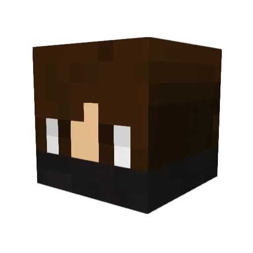 finjuho Minecraft avatar head, 3D render