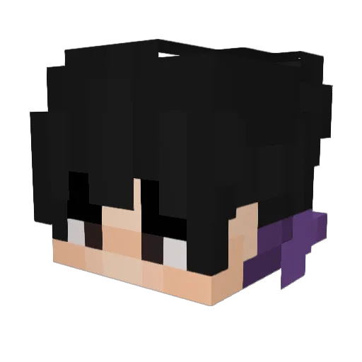 finlish_ Minecraft avatar head, 3D render