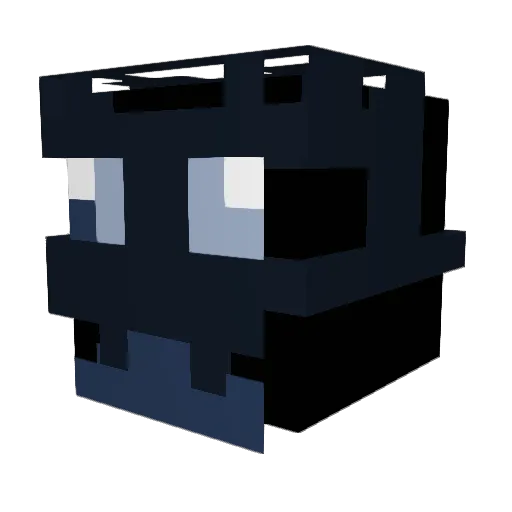 finn543 Minecraft avatar head, 3D render