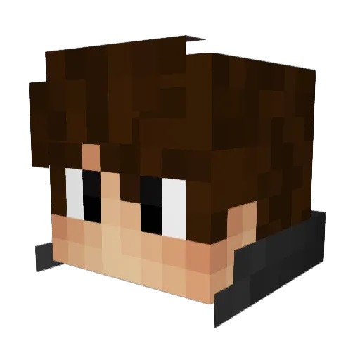 finn_berlin Minecraft avatar head, 3D render