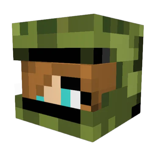 finnannboscha Minecraft avatar head, 3D render