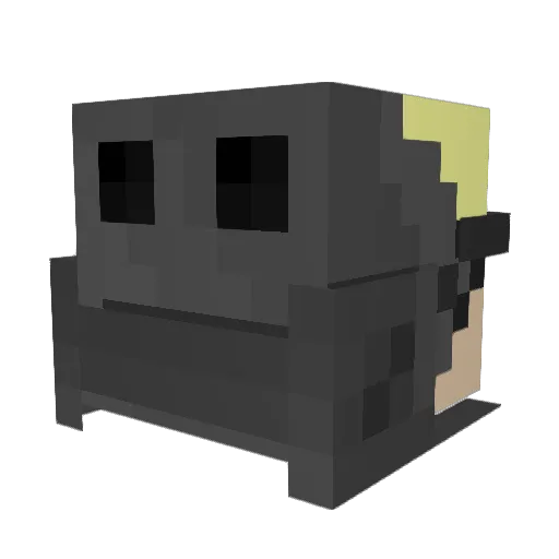 finnegan47 Minecraft avatar head, 3D render