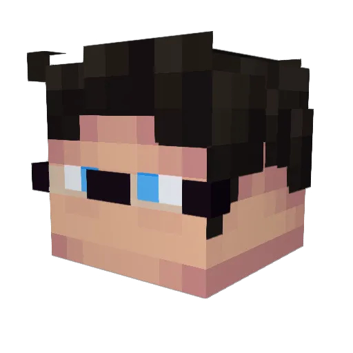 finneganso Minecraft avatar head, 3D render