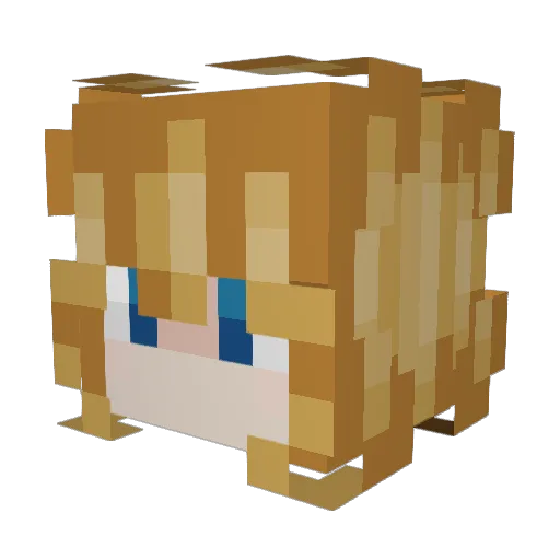 finng04 Minecraft avatar head, 3D render
