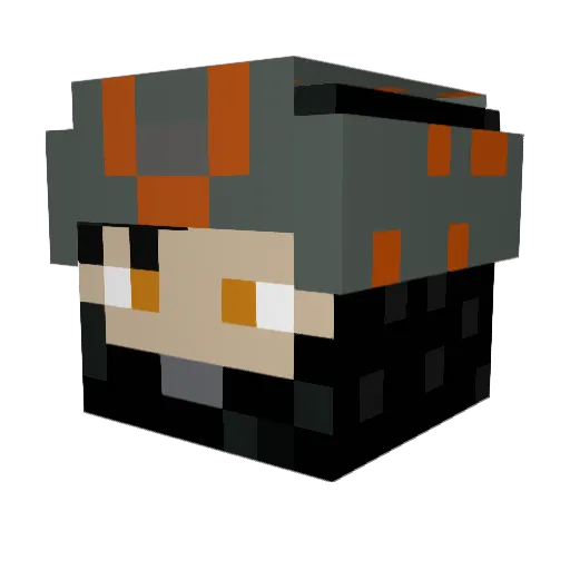 finnh99 Minecraft avatar head, 3D render