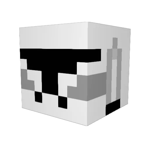 finnintendent Minecraft avatar head, 3D render