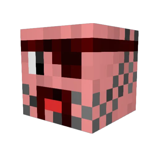 finnjessen Minecraft avatar head, 3D render