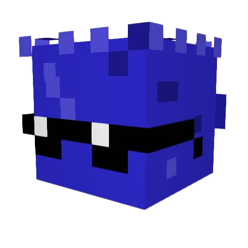 finnkrus Minecraft avatar head, 3D render