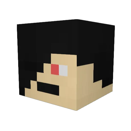 finnox10 Minecraft avatar head, 3D render