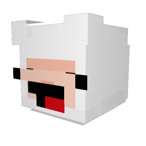 finnster6921 Minecraft avatar head, 3D render