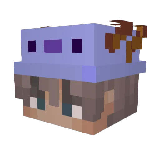 finnthesapling Minecraft avatar head, 3D render