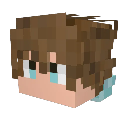 finny2506 Minecraft avatar head, 3D render