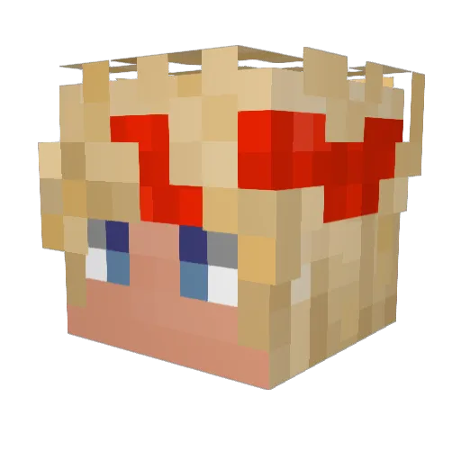 finnyen Minecraft avatar head, 3D render