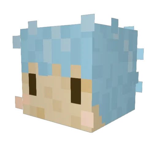 finorio666 Minecraft avatar head, 3D render