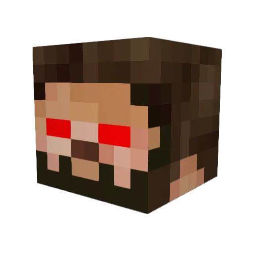 finson30 Minecraft avatar head, 3D render