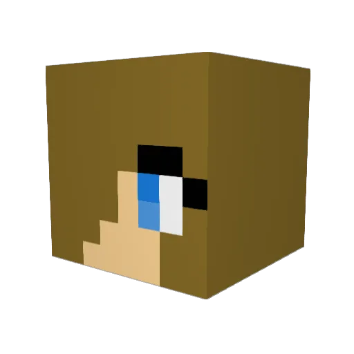 finster15 Minecraft avatar head, 3D render