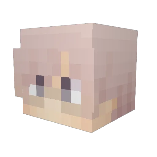 fio46 Minecraft avatar head, 3D render