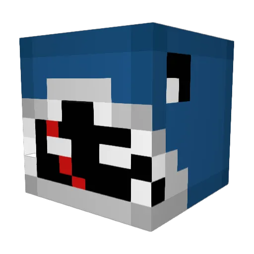 fiobammi Minecraft avatar head, 3D render