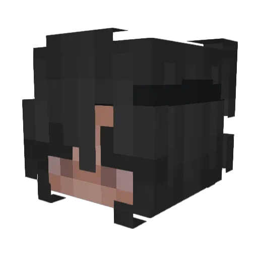 fiorah Minecraft avatar head, 3D render