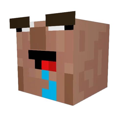 fiorrVI Minecraft avatar head, 3D render