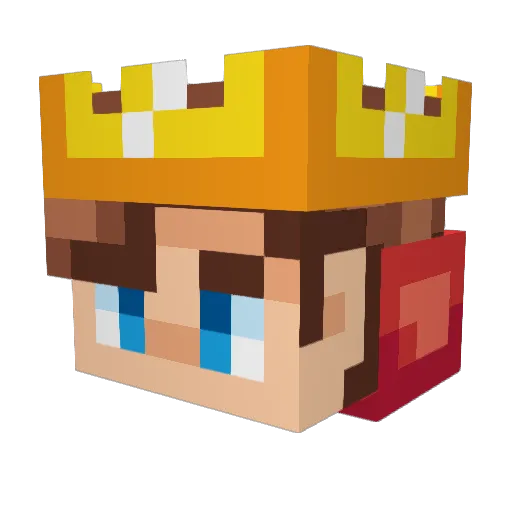fipos Minecraft avatar head, 3D render