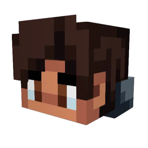 fiq122 Minecraft avatar head, 3D render